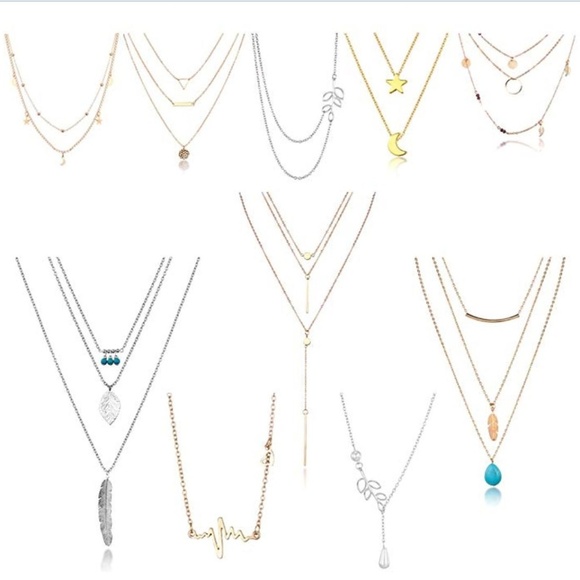 Layered Necklace Pendant Jewelry - Picture 3 of 3